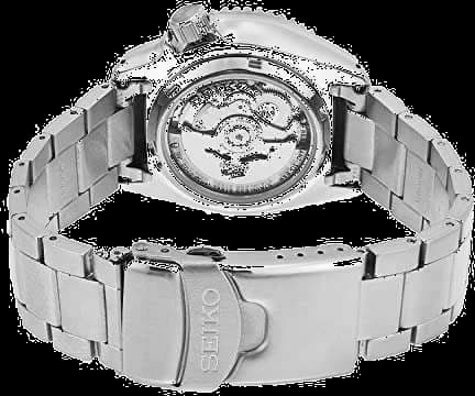 Montre Homme Seiko 5 Sports SRPD57K1 Automatique Acier, Cadran Noir et Or vue 3