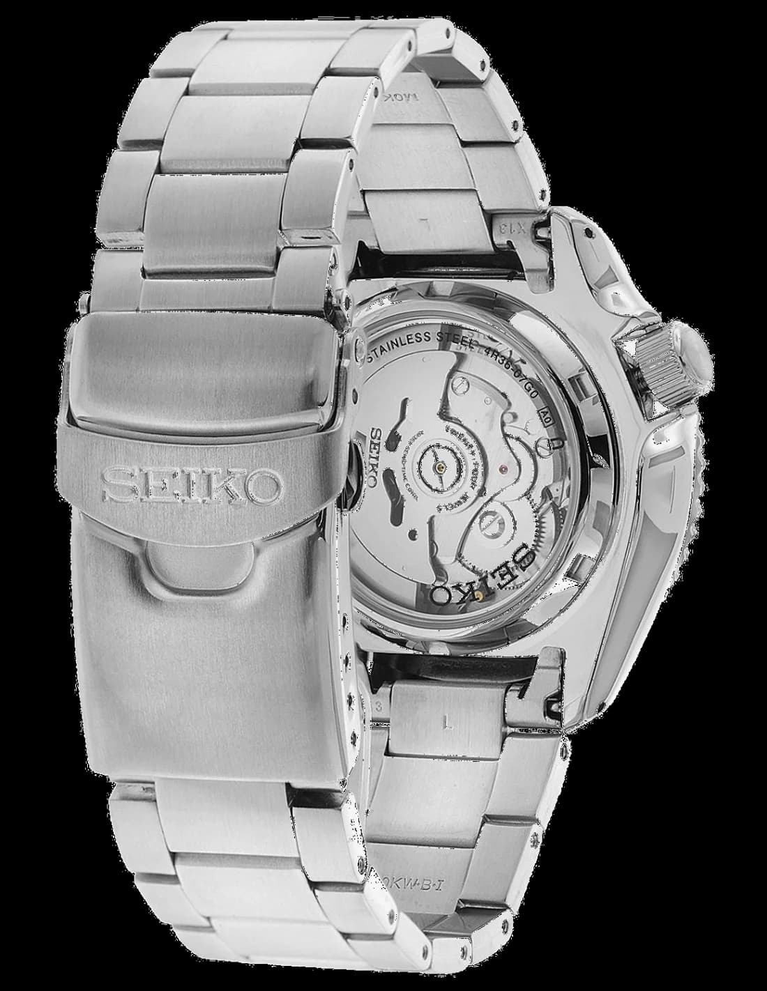 Montre Seiko 5 SRPD61K1 Automatique Homme, Cadran Vert, Acier Inoxydable vue 4