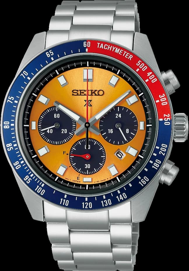 Montre Homme Seiko Prospex Speedtimer Solar SSC947P1 - Cadran Doré, Lunette Bicolore