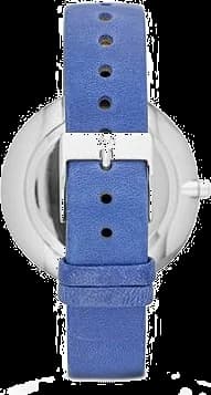 Visage cadran Skagen SKW2172 avec index bâton et aiguilles fines en acier, mouvement quartz précis