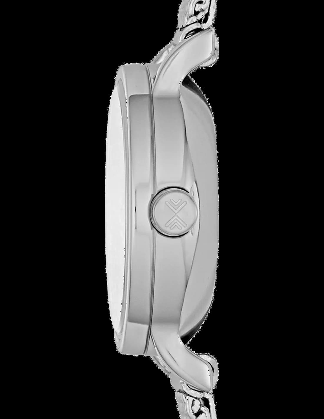 Visage cadran Skagen SKW2379 où alternent index polis et aiguilles dauphine, lisibilité optimale sur fond soleillé