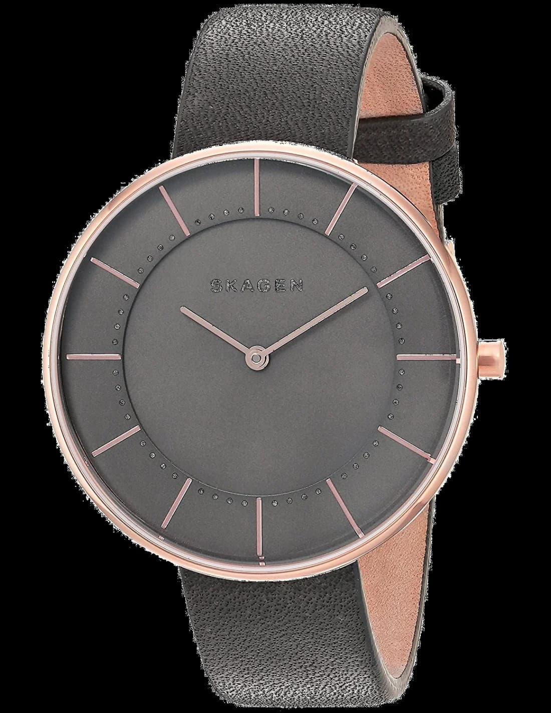 Montre Femme Skagen Gitte SKW2613 Cadran Gris Bracelet Cuir