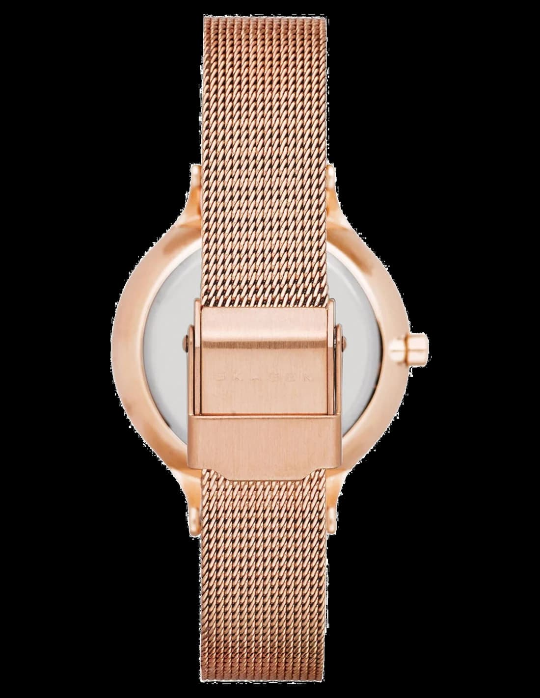 Montre Femme Skagen Anita SKW2633 - Boîtier Or Rose, Cadran Nacre Bleu, Bracelet Acier vue 3