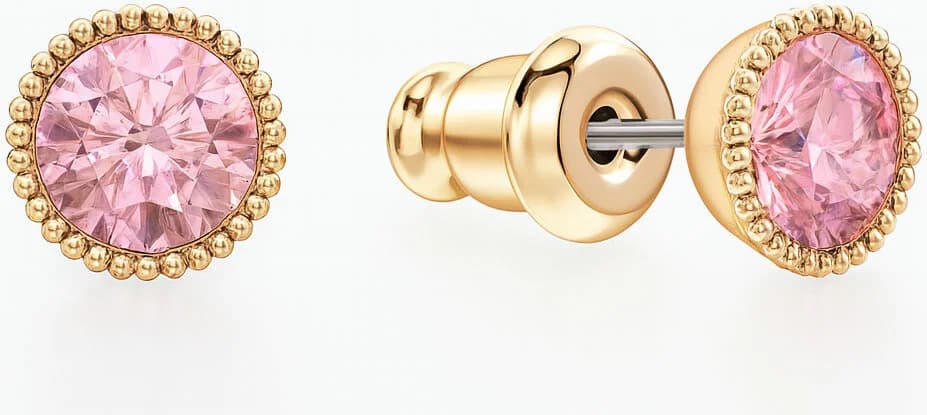 Boucles d'oreilles Swarovski Idyllia 112064 - Cristal rose doré pour femme