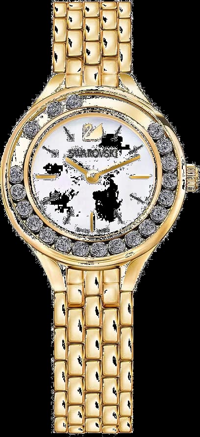Montre Femme Swarovski Lovely Crystal 5242895 - Acier Doré Jaune & Cadran Nacre
