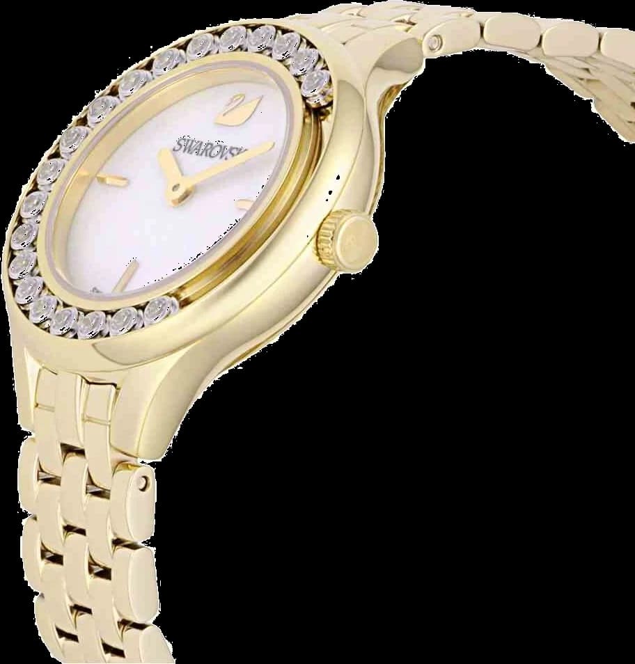 Montre Femme Swarovski Lovely Crystal 5242895 - Acier Doré Jaune & Cadran Nacre vue 2