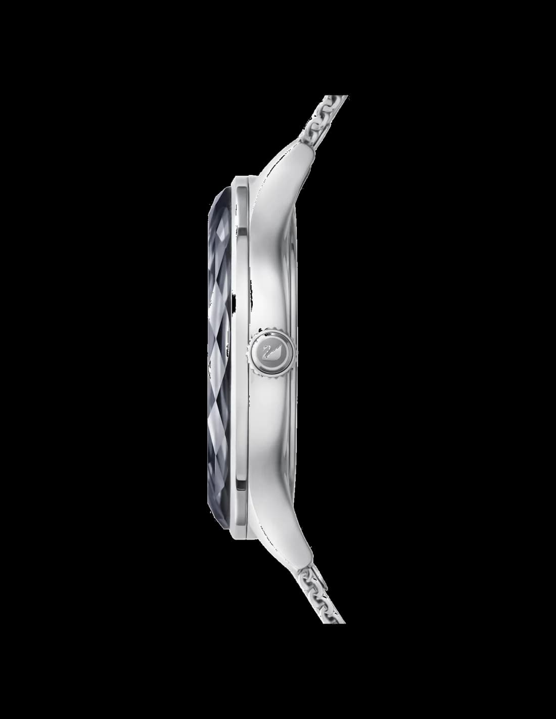 Visage cadran Swarovski 5430420 aux aiguilles fines et index cristaux scintillants irisé