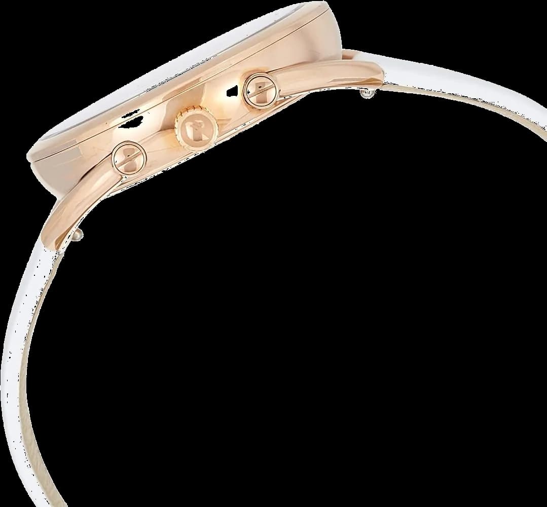 Visage cadran Swarovski 5452459 aux index bâtons dorés, aiguilles dauphine et date à 3h perlé