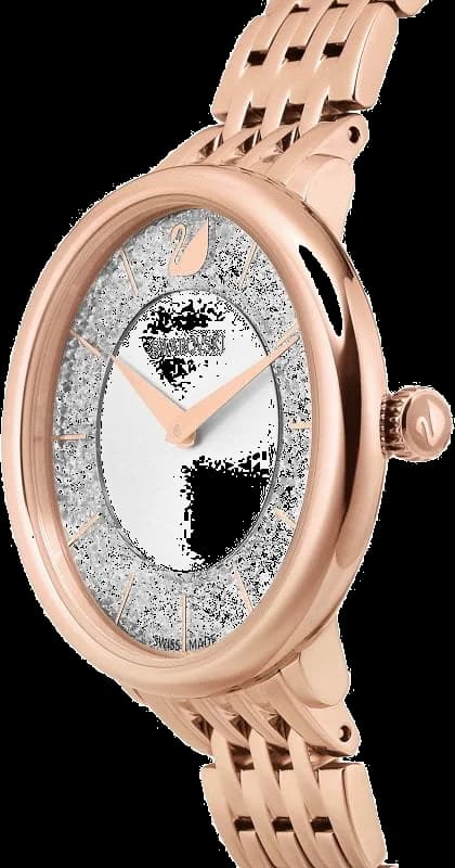 Montre Femme Swarovski Crystalline 5544590 en Acier Plaqué Or Rose vue 2