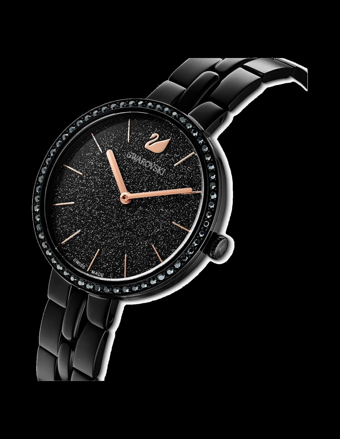 Montre Femme Swarovski Cosmopolitan 5547646, Cadran Noir Poudré de Diamants vue 2