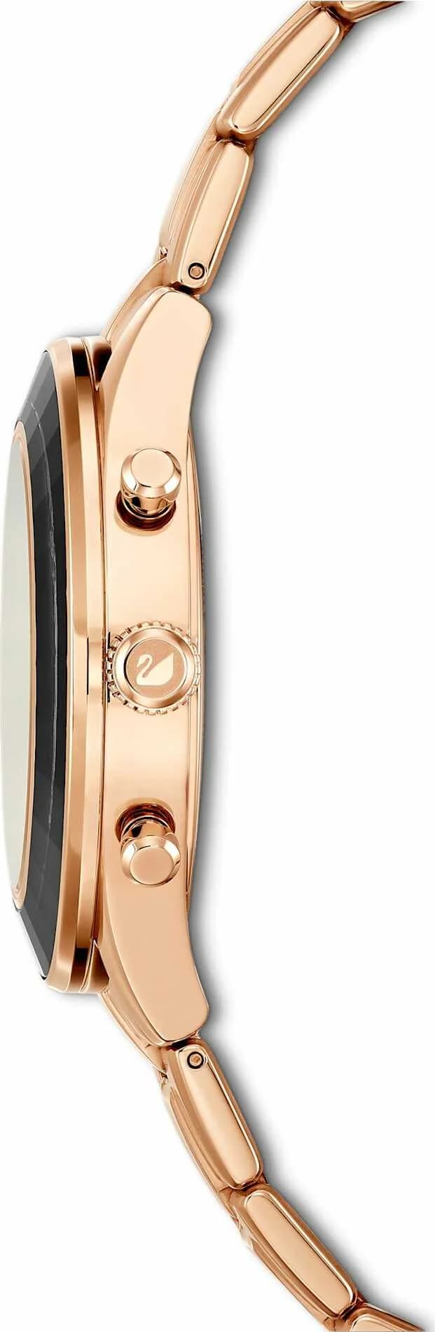 Montre Femme Swarovski Octea Lux Sport 5610478 - Cadran Noir, Bracelet Acier Or Rose vue 6