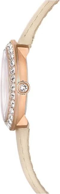 Lunette boîtier Swarovski 5672968 en acier inoxydable poli, lunette lisse, verre saphir, étanche 50m
