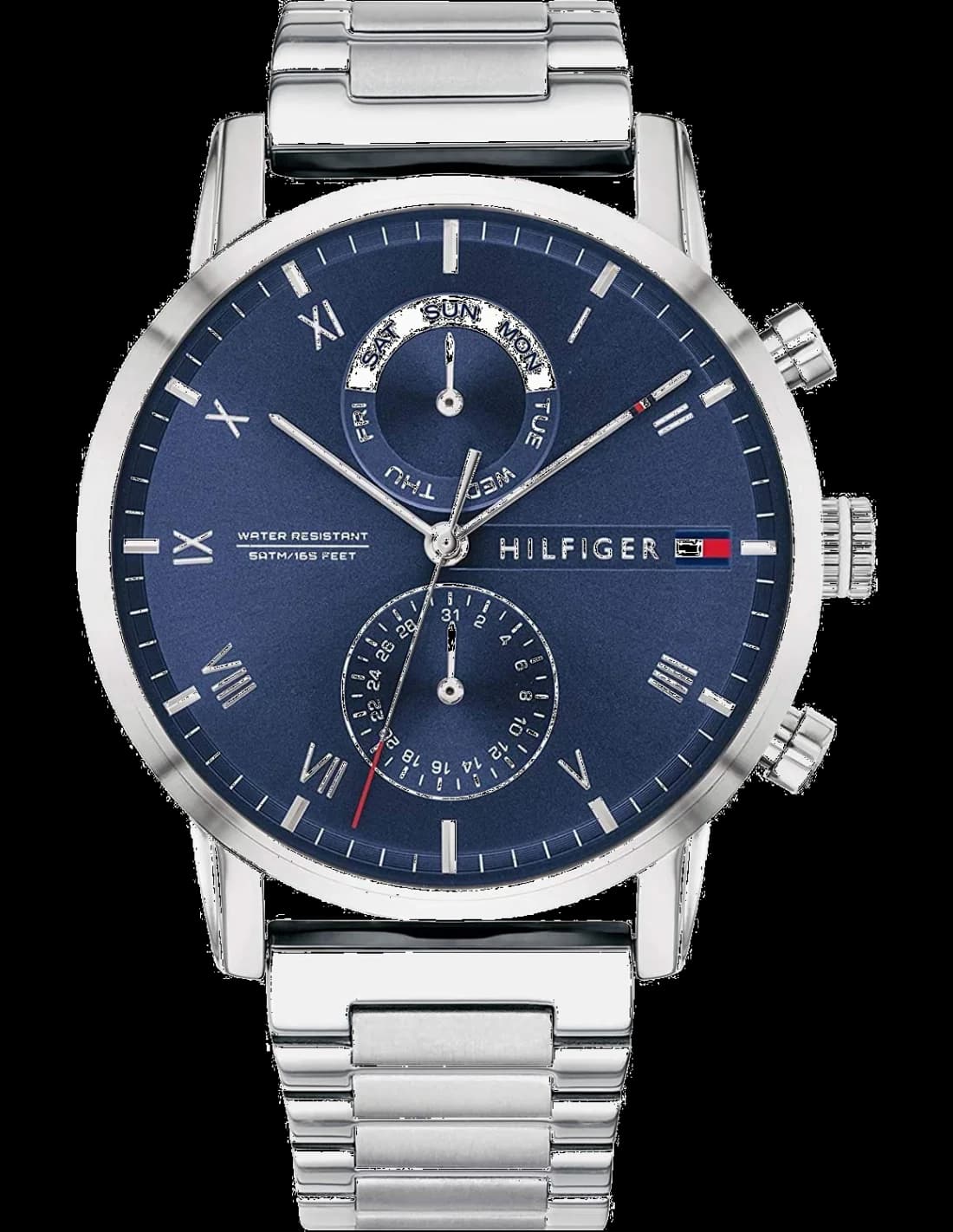 Montre Homme Tommy Hilfiger 1710401 Riley Acier Inoxydable Cadran Bleu