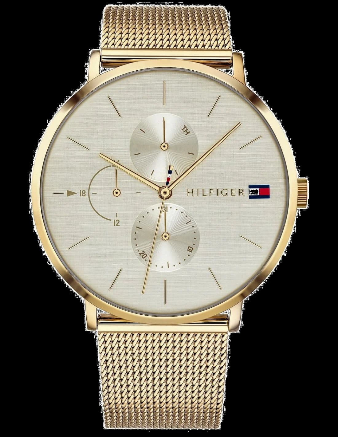 Montre Tommy Hilfiger 1781943 Jenna - Maille milanaise dorée - Pour femme