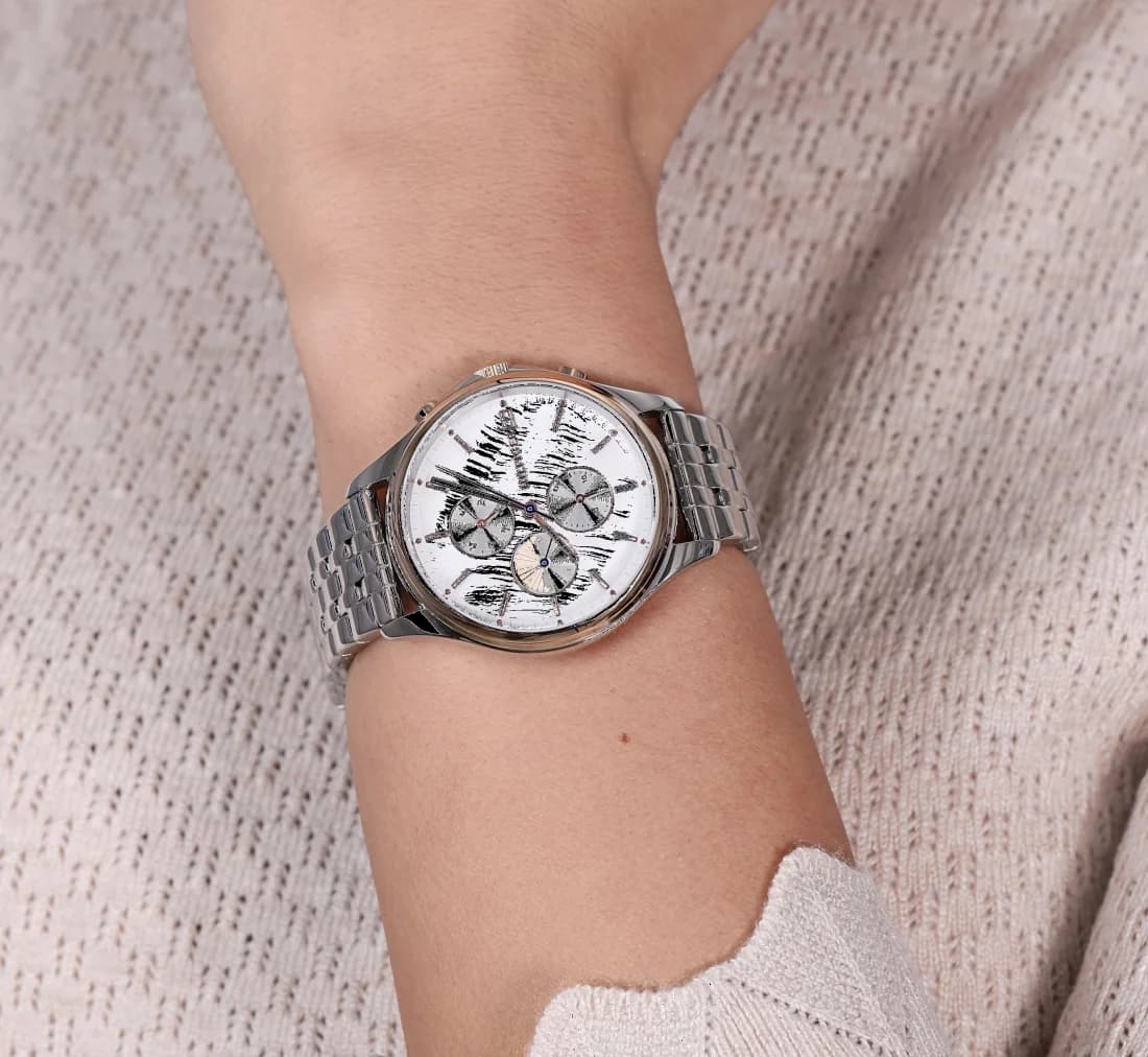 Attache bracelet Tommy Hilfiger 1782122 en acier inoxydable brossé, fermoir déployant signé Tommy Hilfiger