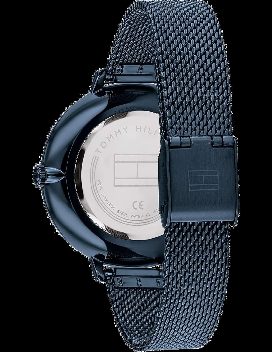 Montre Tommy Hilfiger Alexa 1782159 pour Femme - Cadran et boîtier bleu, bracelet maille milanaise vue 2