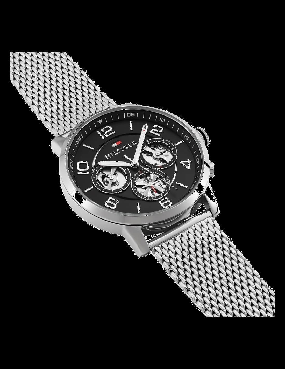 Montre Homme Tommy Hilfiger 1791292 - Acier Poli, Cadran Bleu Marine, Bracelet Maille vue 2