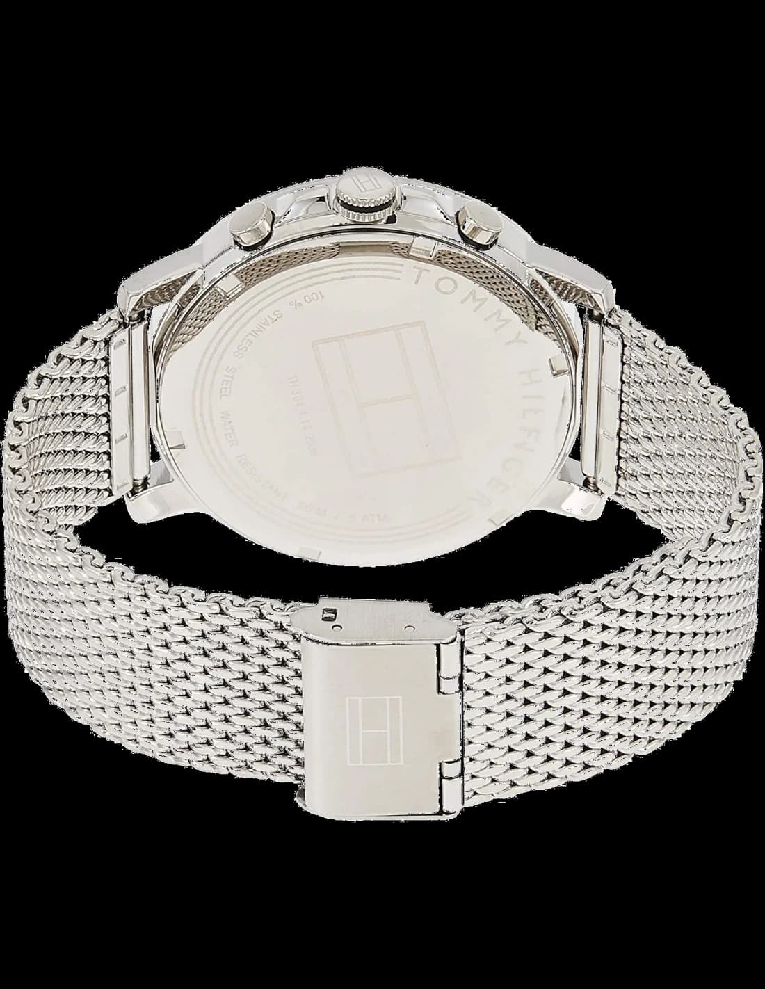 Montre Homme Tommy Hilfiger 1791292 - Acier Poli, Cadran Bleu Marine, Bracelet Maille vue 3