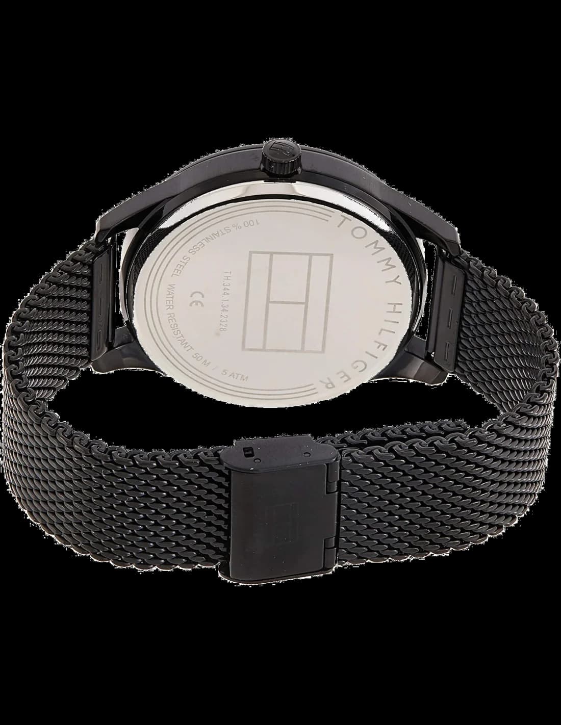 Visage cadran Tommy Hilfiger 1791420 avec index bâtons dorés, aiguilles dorées et date à 3h