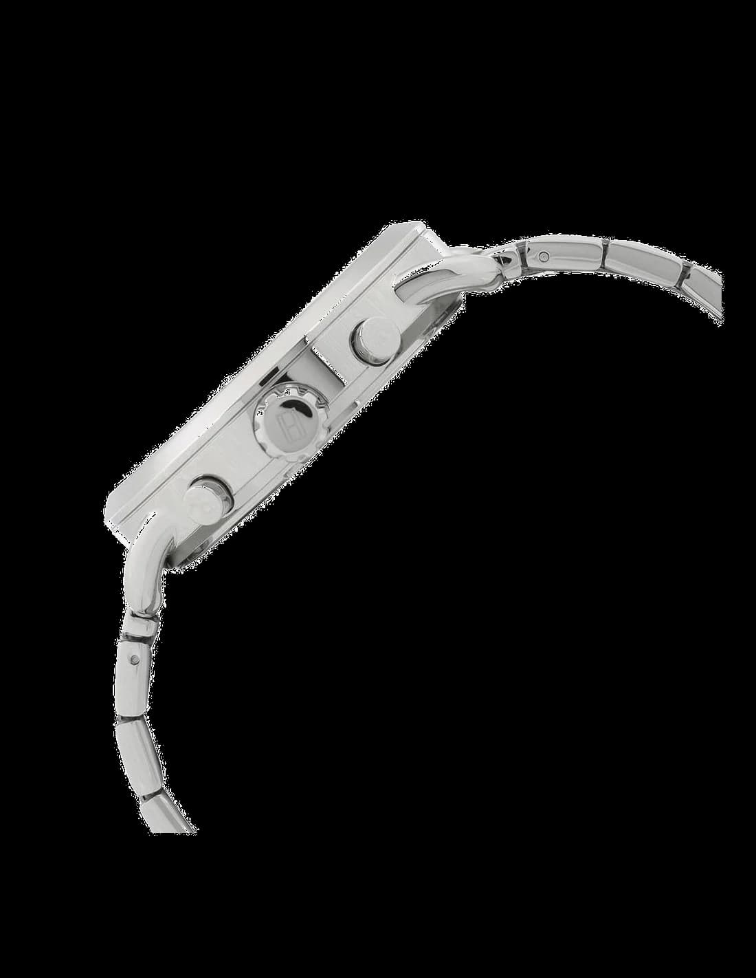 Attache bracelet Tommy Hilfiger 1791422 bracelet acier inoxydable brossé, fermoir déployant à double sécurité, maillons ajustables