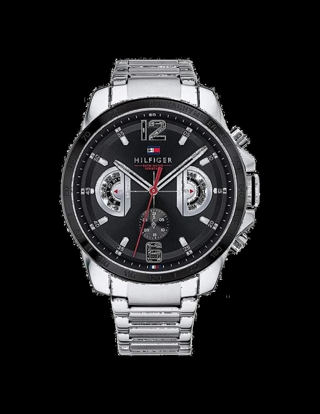 Montre Homme Tommy Hilfiger Decker Chronographe Acier Noir 44mm - Réf. 1791472