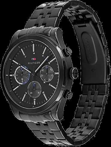 Montre Homme Tommy Hilfiger 1791695 Kyle - Boîtier 44mm Noir Acier - Cadran Noir vue 2