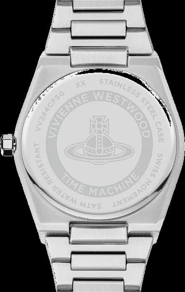 Attache bracelet Vivienne Westwood VV244CPSG bicolore acier inoxydable et or, fermoir déployante sécurisé