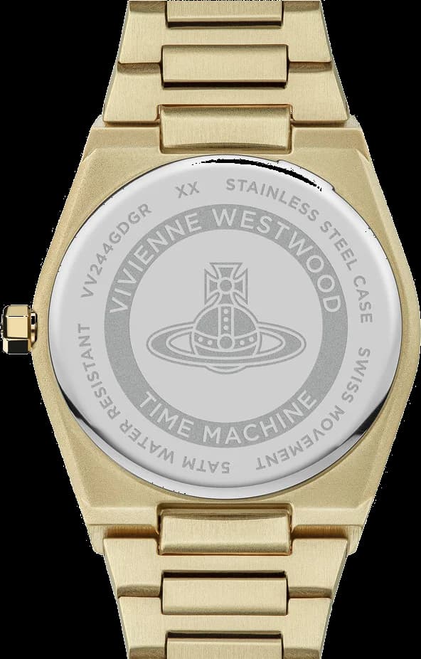 Montre Femme Vivienne Westwood Charterhouse VV244GDGR - Cadran vert, bracelet acier doré vue 5
