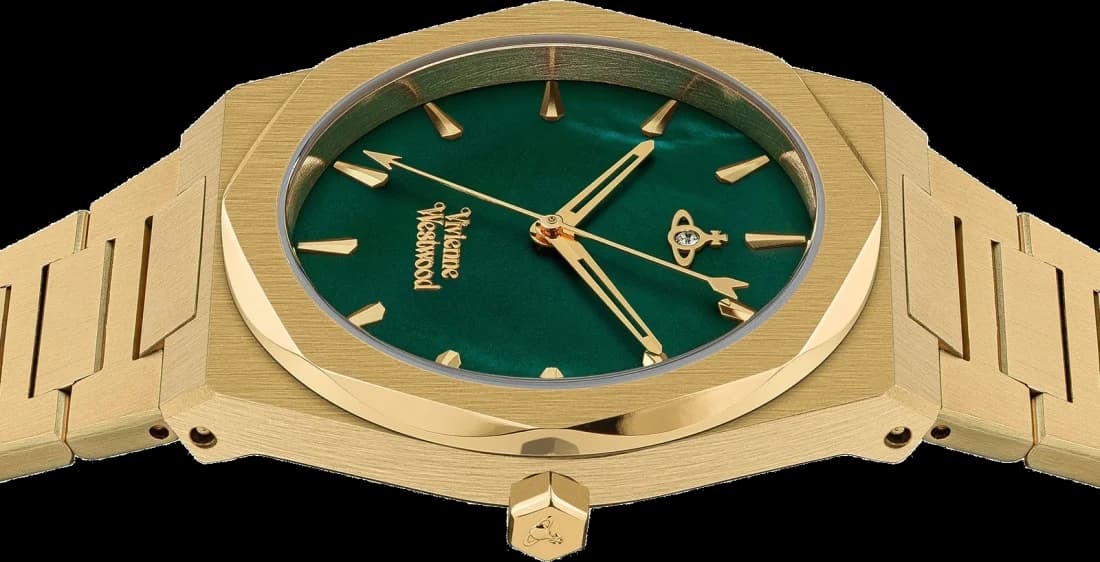 Attache bracelet Vivienne Westwood VV244GRGD en acier doré avec fermoir déployante, maillons fins et élégants, ajustement confortable