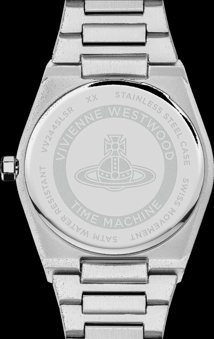 Attache bracelet Vivienne Westwood VV244SLSR bicolore acier et or rose maillons milanais fermoir déployant
