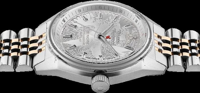 Montre Femme Vivienne Westwood Lady Sydenham VV251WSSR - Cadran argenté, bracelet acier bicolore or rose vue 5