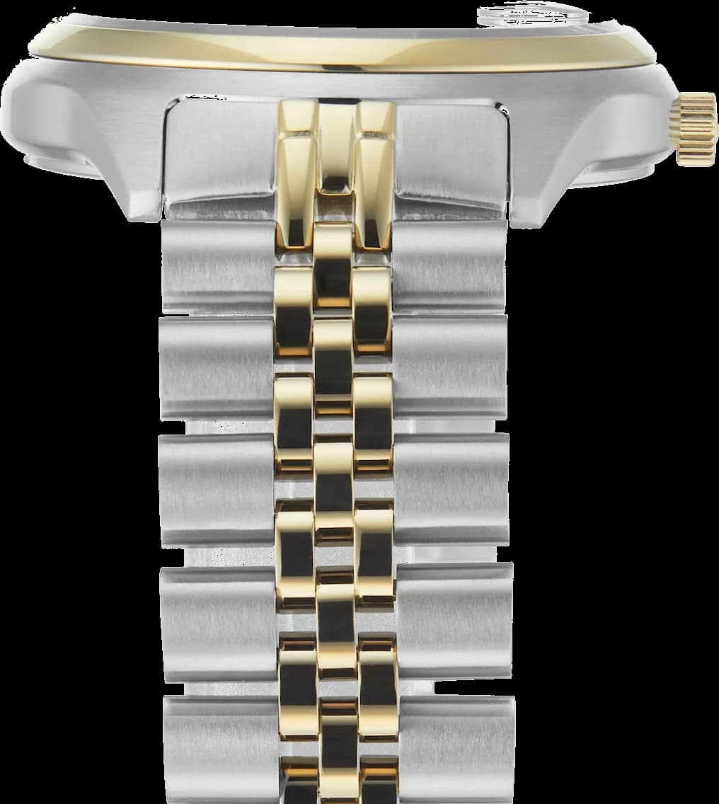 Montre Femme Vivienne Westwood Camberwell VV261BYSG - Cadran violet soleillé, bracelet acier bicolore or et argent vue 5