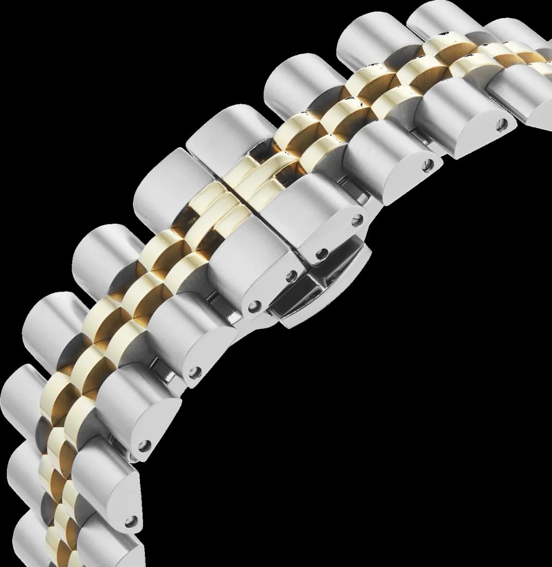 Montre Femme Vivienne Westwood Camberwell VV261BYSG - Cadran violet soleillé, bracelet acier bicolore or et argent vue 6