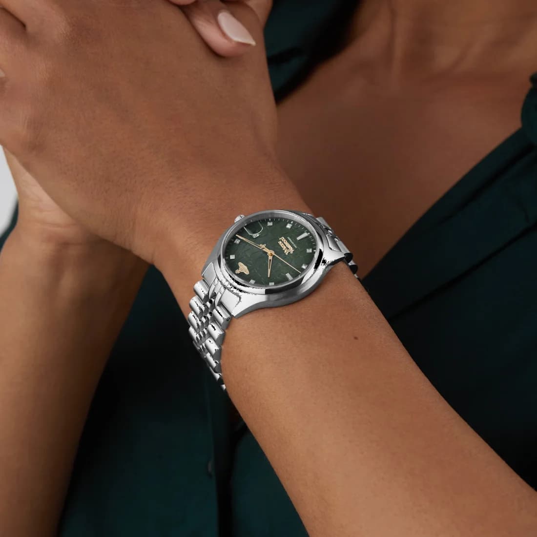Montre Femme Vivienne Westwood VV261GRSL - Cadran Vert Profond, Bracelet Acier vue 6