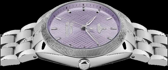 Montre Femme Vivienne Westwood The Mews VV281PPSL - Cadran violet et bracelet acier argenté vue 5