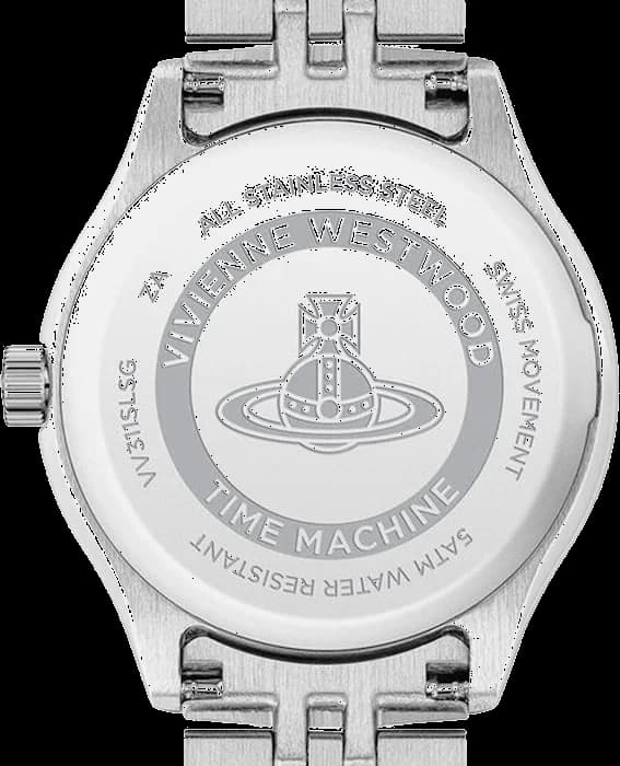 Montre Femme Vivienne Westwood Little Camberwell VV311SLSG - Cadran argenté, bracelet acier bicolore argent et or vue 5