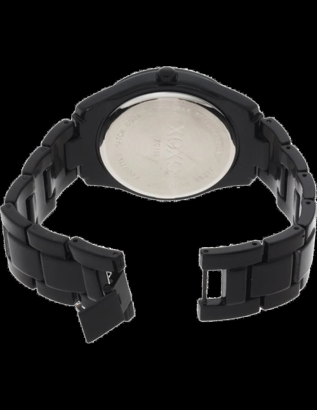 Visage cadran XOXO XO115 aux index appliqués et aiguilles dauphine offrant lisibilité optimale sans complications
