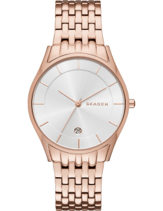 Montre-bracelet Skagen Holst SKW2388 pour Femme, Cadran Argent et Bracelet Or Rose