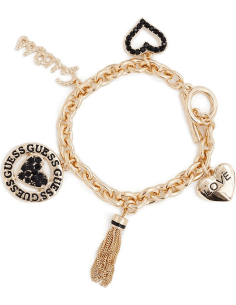 Bracelet Guess 398162-21 en or pour femme avec 6 breloques