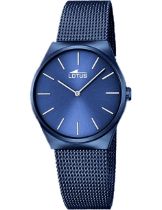 Montre Femme Lotus Trendy L18290/2 Cadran et Bracelet Bleu Acier