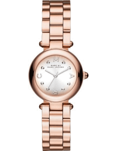 Montre Femme Marc Jacobs Dotty MJ3452 Cadran Argent Bracelet Or Rose