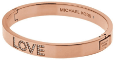 Bracelet Michael Kors MKJ5057791 LOVE strass or rose pour Femme