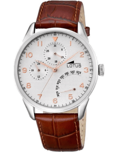 Montre Homme Lotus Trendy L10131/1 Cadran Blanc Bracelet Cuir Marron