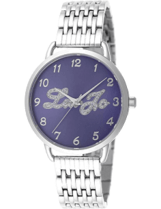 Montre Femme Liu Jo Luxury Isabel TLJ1029 Cadran Violet Bracelet Argent