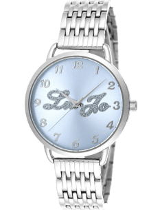 Montre Femme Liu Jo Luxury Isabel TLJ1030 Cadran Bleu Acier Argenté