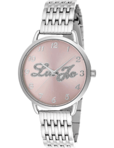 Montre Femme Liu Jo Luxury Isabel TLJ1031 en Acier Argent et Cadran Fuchsia