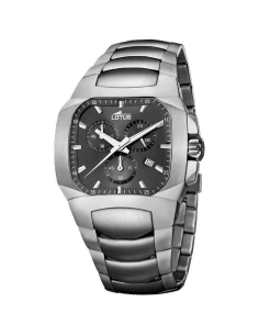 Montre Homme Lotus Chrono L15500/9 en acier argenté