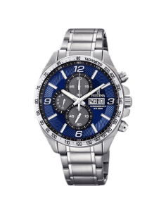 Montre Homme Festina F6861/3 Cadran Bleu Acier Inoxydable