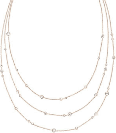 Collier Michael Kors MKJ6007791 en acier or rose avec cristaux pour femme