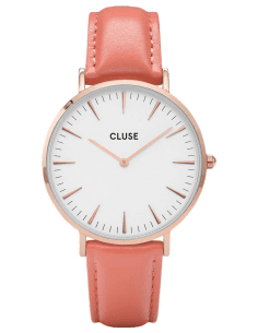 Montre Femme Cluse La Bohème CL18032 en or rose et cadran blanc